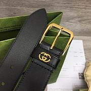 Gucci Belt with Square Buckle and Interlocking G Black ‎673921 AP00G 1000 - 6