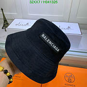 Balenciaga Bucket Hat in Black - 2