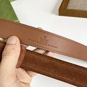 Gucci Blondie Belt Dark Brown Suede 690557 CA00G 2539 - 5