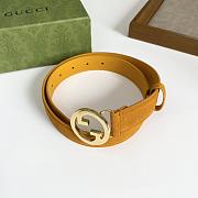 Gucci Blondie Belt Light Brown Suede 690557 CA00G 8351 - 4