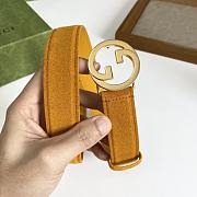 Gucci Blondie Belt Light Brown Suede 690557 CA00G 8351 - 3