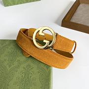 Gucci Blondie Belt Light Brown Suede 690557 CA00G 8351 - 5