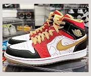 Air Jordan 1 Mid XQ White Black Sport Red DV0576-176 - 1