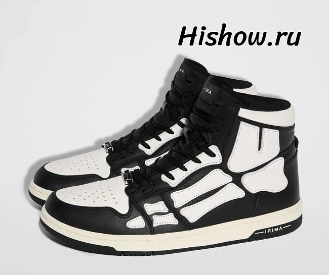 AMIRI Skel Top Hi White Black - 1