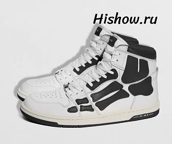 AMIRI Skel Top Hi White Black White