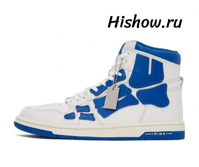 AMIRI Skel Panelled High Top White Blue MFS002123 - 1