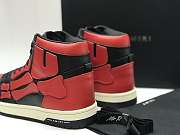 AMIRI Skel Panelled High Top Red Black - 3