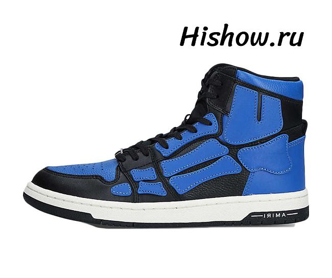 AMIRI Skel Panelled High Top Blue Black MFS002-013 - 1