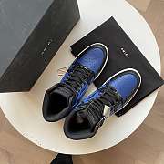 AMIRI Skel Panelled High Top Blue Black MFS002-013 - 4