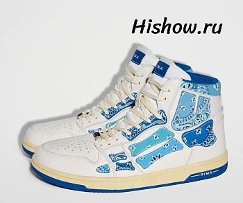 AMIRI Skel Panelled High Top Bandana Blue