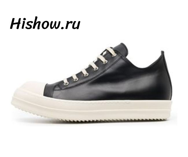 Rick Owens SS22 Fogachine Low Sneakers In Full Grain - 1