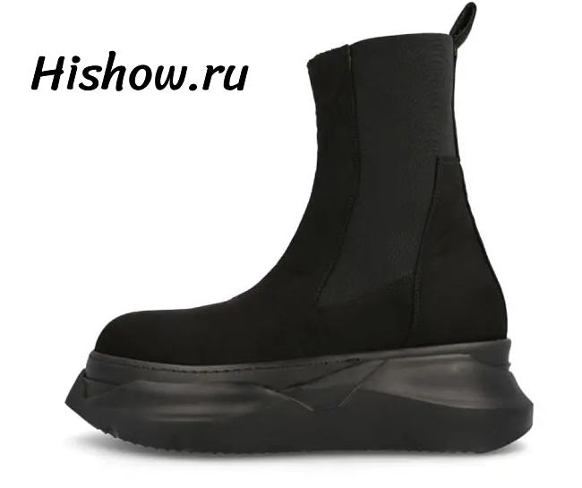 Rick Owens DRKSHDW Black Abstract Beetle Boots - 1