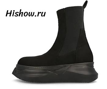 Rick Owens DRKSHDW Black Abstract Beetle Boots