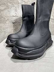 Rick Owens DRKSHDW Black Abstract Beetle Boots - 3