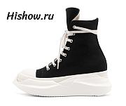 Rick Owens Abstract High Top Black Milk DU21S2840 TNAP 91111 - 1