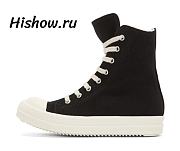 Rick Owens DRKSHDW Black Canvas High Top - 1