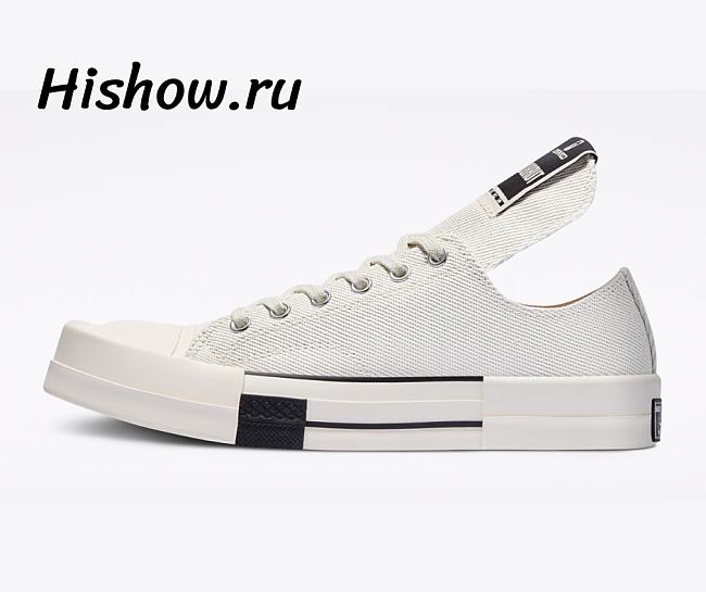 Converse TURBODRK Chuck Taylor All-Star 70 Low Rick Owens DRKSHDW White - 1