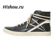 Rick Owens Geothrasher High Black Leather RU18S5864 - 1