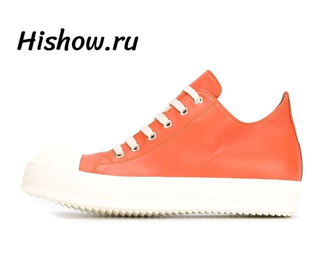 Rick Owens Strobe Low Top Orange RU02B2891LCG - 1