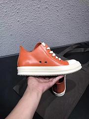 Rick Owens Strobe Low Top Orange RU02B2891LCG - 5