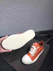 Rick Owens Strobe Low Top Orange RU02B2891LCG - 2