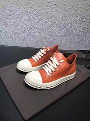 Rick Owens Strobe Low Top Orange RU02B2891LCG - 4