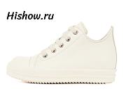 Rick Owens Strobe Low Top Milk Leather - 1