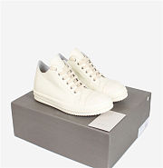 Rick Owens Strobe Low Top Milk Leather - 2