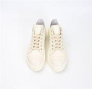 Rick Owens Strobe Low Top Milk Leather - 3