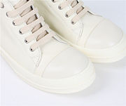 Rick Owens Strobe Low Top Milk Leather - 6