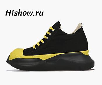 Rick Owens DRKSHDW Low Abstract Canvas Yellow