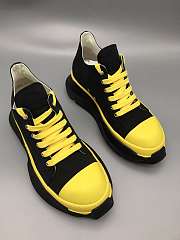 Rick Owens DRKSHDW Low Abstract Canvas Yellow - 3