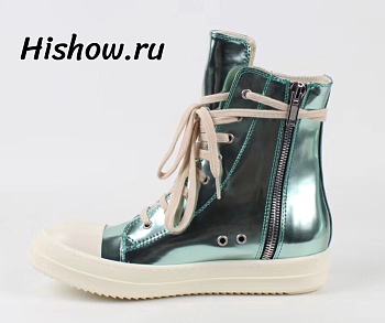 Rick Owens DRKSHDW High Top Green Metallic