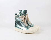 Rick Owens DRKSHDW High Top Green Metallic - 4