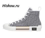 Dior B23 High Top Ruthenium Metallic Thread Dior Oblique Jacquard 3SH126ZTU86851 - 1