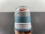 Nike Dunk Low Retro Fleece Swoosh Worn Blue FB1871-011 - 4