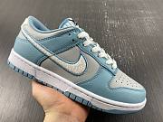 Nike Dunk Low Retro Fleece Swoosh Worn Blue FB1871-011 - 2