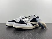 Air Jordan 1 Low Fragment x Travis Scott Black White - 1