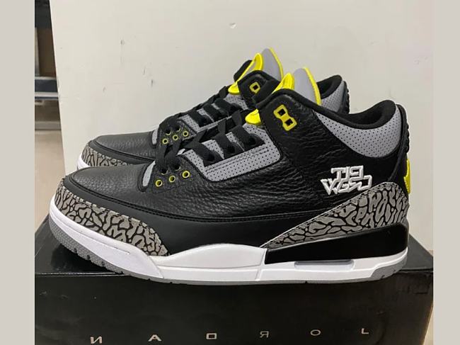 Air Jordan 3 Retro Oregon Ducks Pit Crew H011-MNJDLS-5 - 1