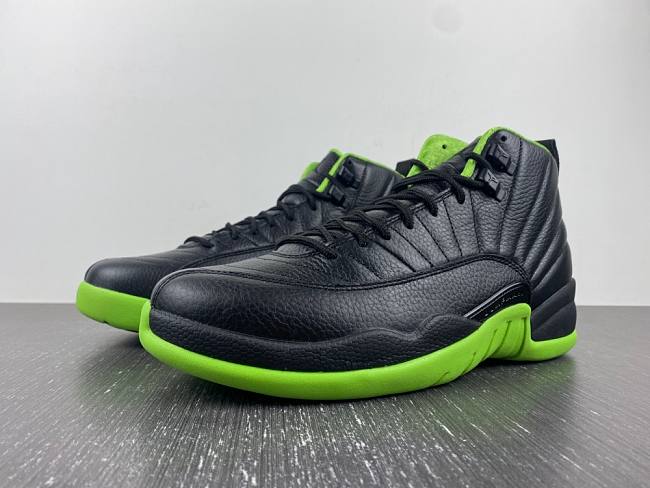 Air Jordan 12 Black Neon Green - 1