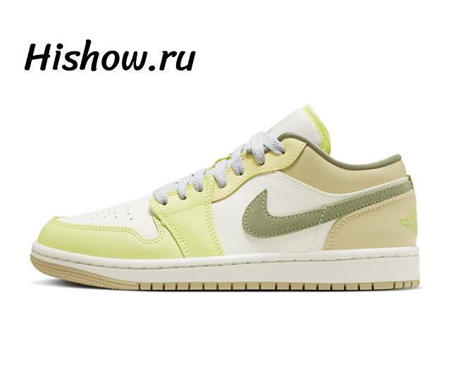 Air Jordan 1 Low Sail White Oil Green FD9906-131 - 1