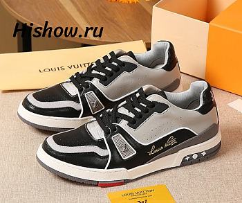 Louis Vuitton LV Trainer Sneaker Low Black Grey 1A54H5