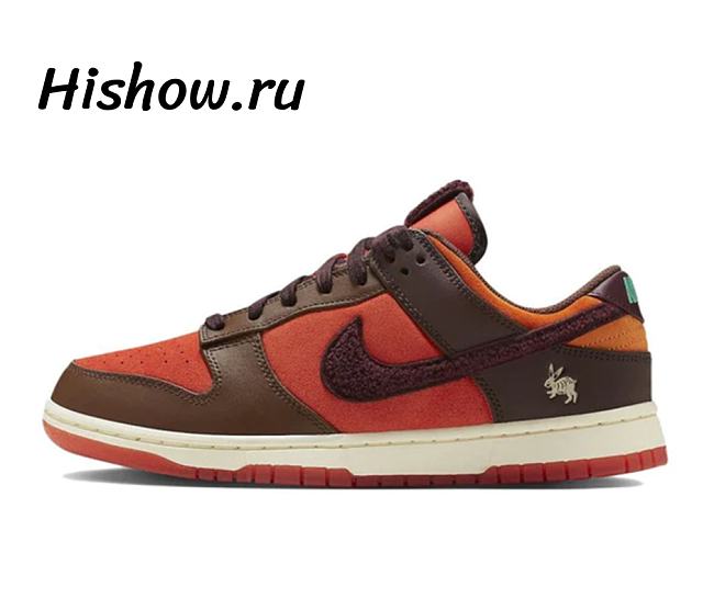 Nike Dunk Low Retro PRM Year of the Rabbit Light Crimson (2023) FD4203-661 - 1