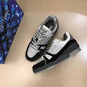 Louis Vuitton Trainer Black Grey LV164 - 4