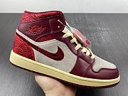 Air Jordan 1 Mid SE Tiki Leaf Team Red DZ2820-601 - 2